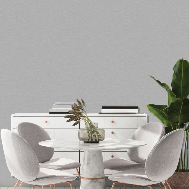 Dutch Wallcoverings Beaux arts 2 charcoal texture - vliesbehang - 10m x 53cm - BA220073