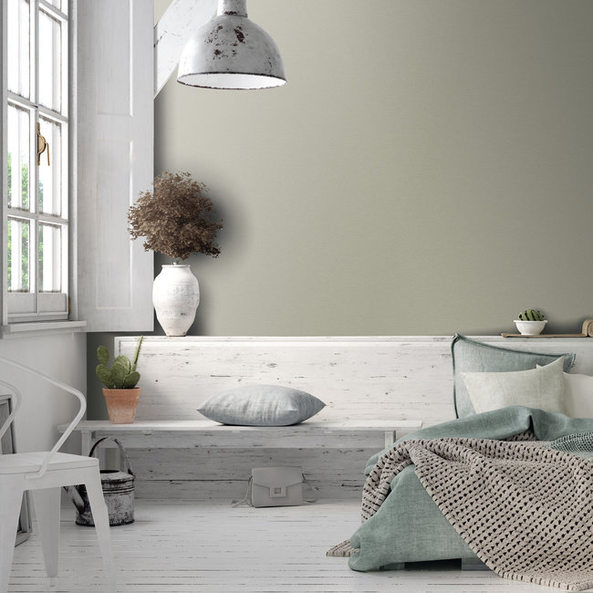 Dutch Wallcoverings Beaux arts 2 pewter texture - vliesbehang - 10m x 53cm - BA220074