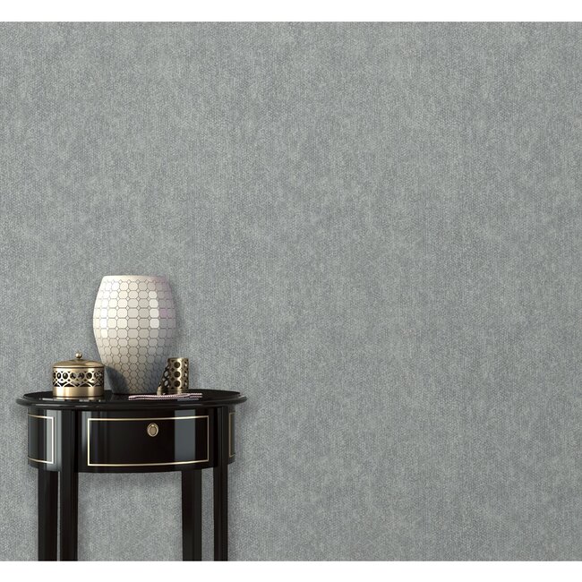 Dutch Wallcoverings Couleurs/Galactik uni grijs - vliesbehang - 10m x 53cm - L753-29