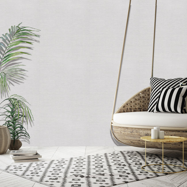 Dutch Wallcoverings More Textures uni grijs - vliesbehang - 10m x 53cm - MO1102