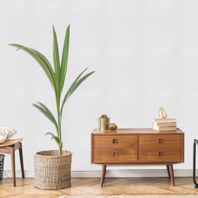 Dutch Wallcoverings More Textures uni wit - vliesbehang - 10m x 53cm - MO1201