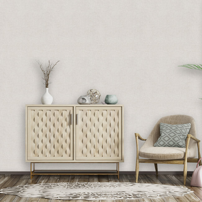 Dutch Wallcoverings More Textures uni lichtgrijs - vliesbehang - 10m x 53cm - MO1301