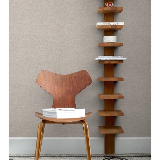 Dutch Wallcoverings More Textures uni grijs - vliesbehang - 10m x 53cm - MO1304