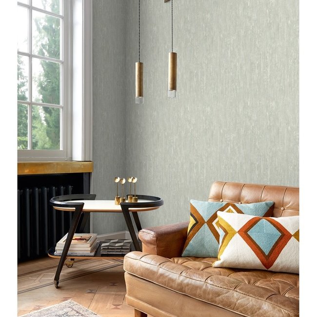 Dutch Wallcoverings More Textures uni grijs/beige - vliesbehang - 10m x 53cm - MO1601