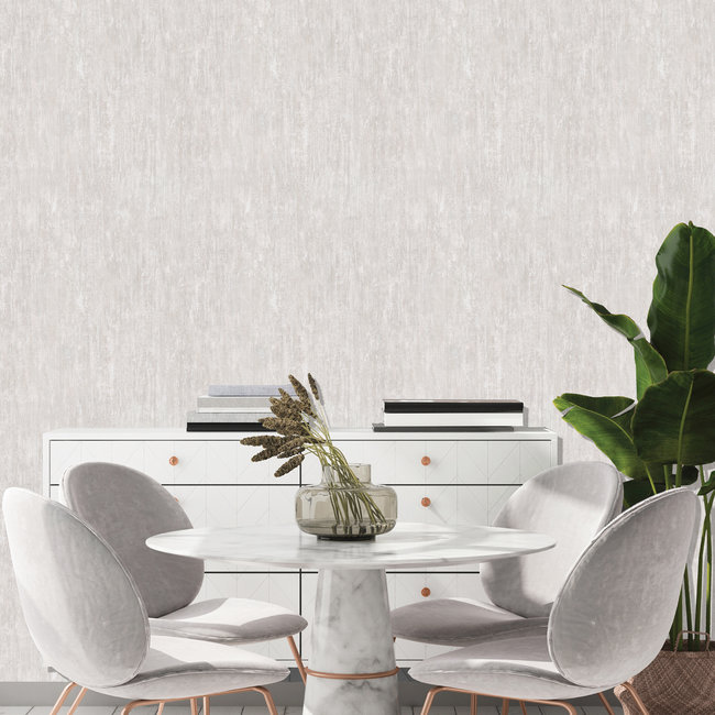 Dutch Wallcoverings More Textures uni lichtgrijs - vliesbehang - 10m x 53cm - MO1604