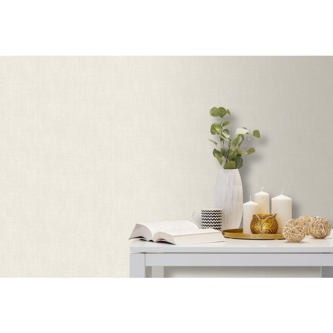 Dutch Wallcoverings Odyssee uni wit - vliesbehang - 10m x 53cm - L908-00