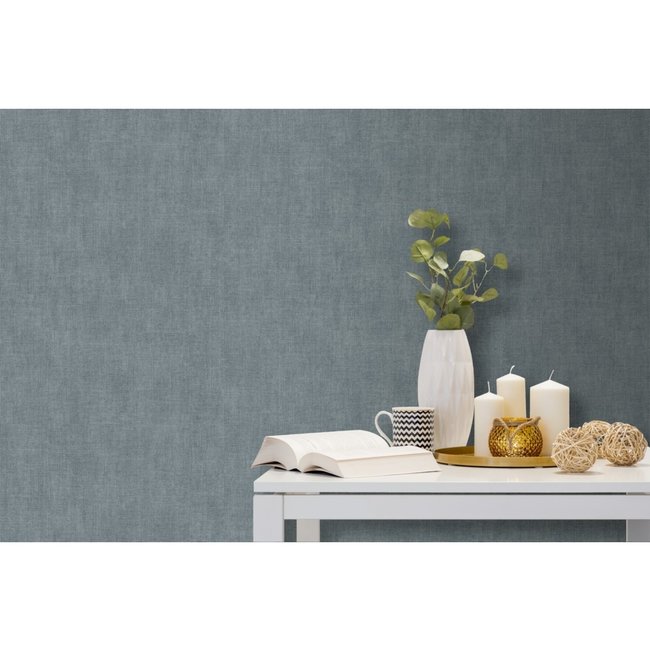Dutch Wallcoverings Odyssee uni blauwgrijs - vliesbehang - 10m x 53cm - L908-01