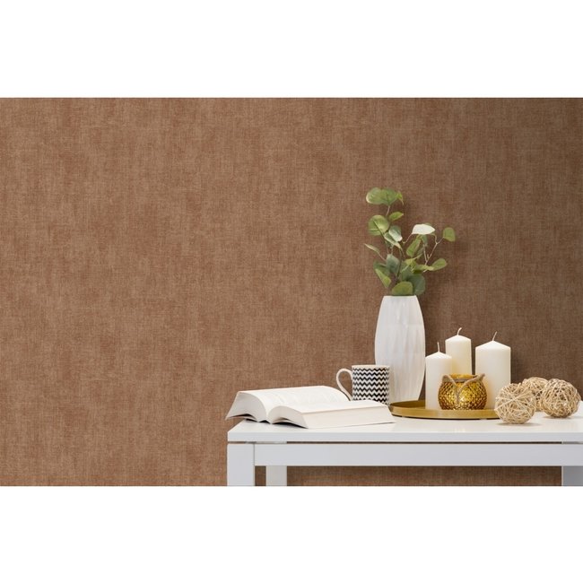 Dutch Wallcoverings Odyssee uni bruin - vliesbehang - 10m x 53cm - L908-05