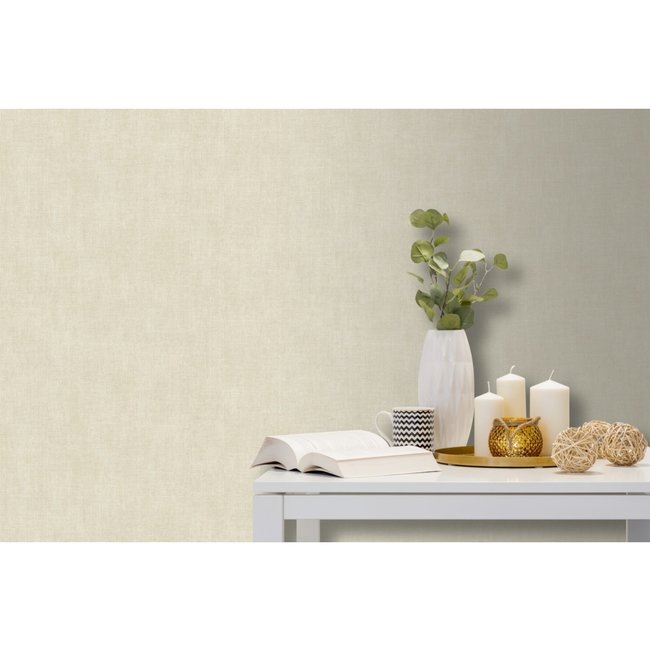 Dutch Wallcoverings Odyssee uni creme - vliesbehang - 10m x 53cm - L908-07