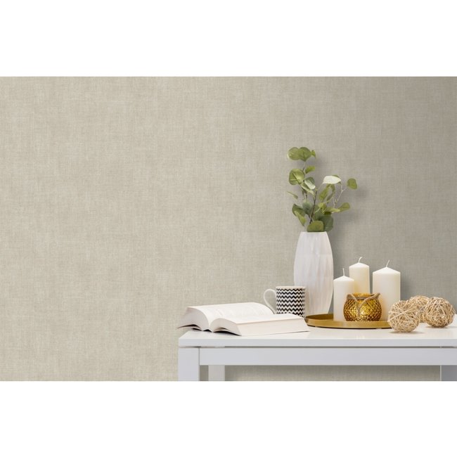 Dutch Wallcoverings Odyssee uni beige - vliesbehang - 10m x 53cm - L908-08