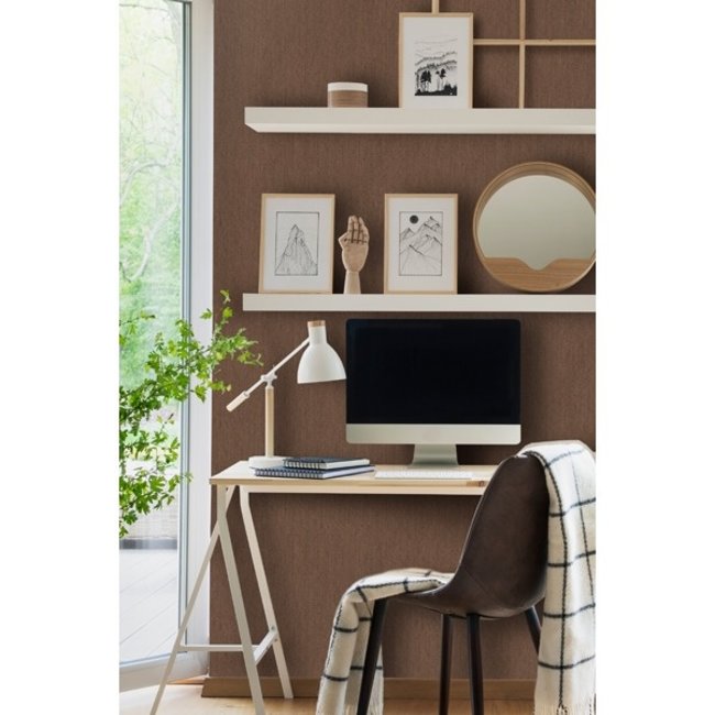 Dutch Wallcoverings Passion uni koper - vliesbehang - 10m x 53cm - 37032