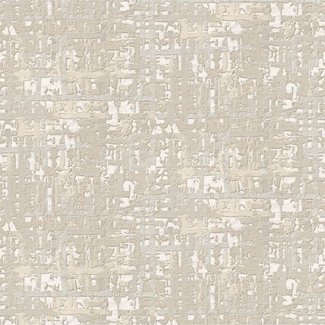 Dutch Wallcoverings Vliesbehang - Embellish fabric abstract cream - DE120091