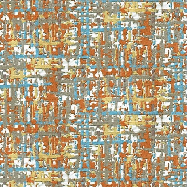 Dutch Wallcoverings Embellish fabric abstract multicolor - vliesbehang - 10m x 53cm - DE120098