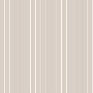 Dutch Wallcoverings Papierbehang - Hoopla streep beige/wit - 30738