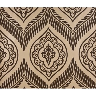 Dutch Wallcoverings Schuimvinyl damast Persian bruin - 6846-2