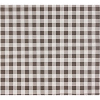 Dutch Wallcoverings Papierbehang - ruitje bruin/wit - 1199-2
