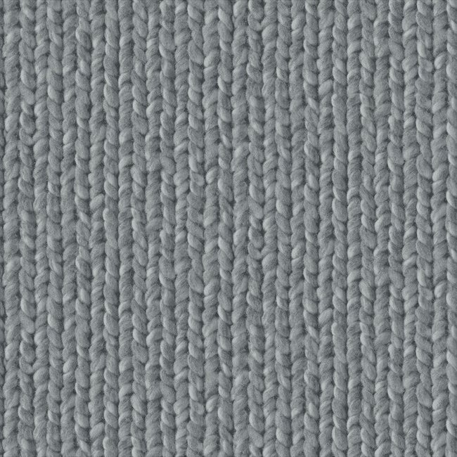 Dutch Wallcoverings Vlies breisel wol grijs - vliesbehang - 10m x 53cm - 7341-7
