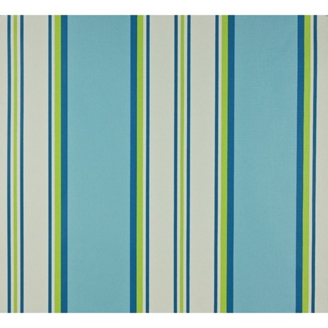 Dutch Wallcoverings Papier streep blauw/groen/wit - papierbehang - 10m x 53cm - 1198-3