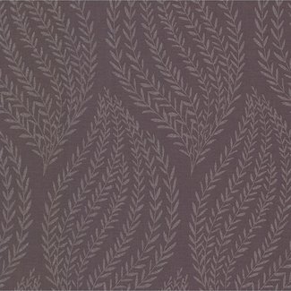 Dutch Wallcoverings Naturale bladeren paars/grijs - 68510