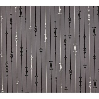 Dutch Wallcoverings Schuimvinyl Glimmer Glamour zwart/zilver - 6844-7