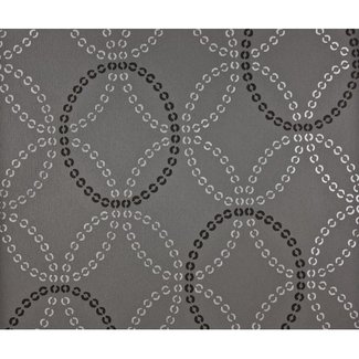 Dutch Wallcoverings Schuimvinyl African Circles grijs/zilver - 6834-7