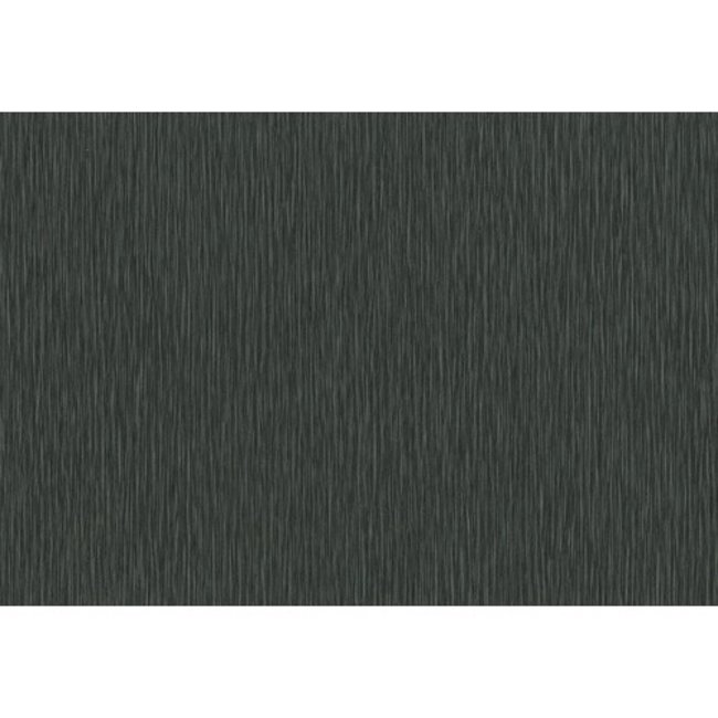 Dutch Wallcoverings San Priamo uni verticaal zwart - vliesbehang - 10m x 53cm - 3510-30