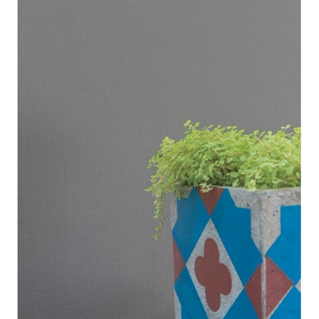 Dutch Wallcoverings Inspiration 2 uni donkergrijs - vliesbehang - 10m x 53cm - 375-05