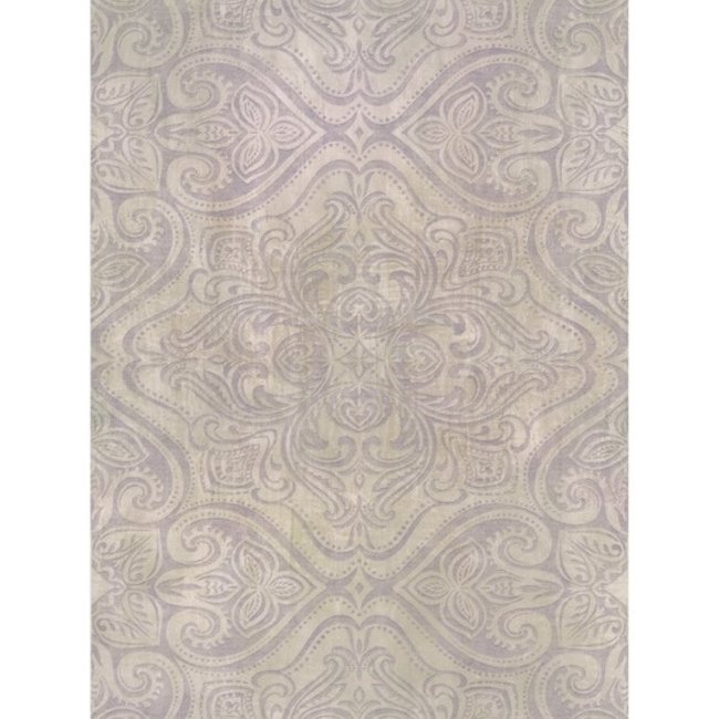 Dutch Wallcoverings Insieme ornament beige/lila - schuimvinylbehang - 10m x 53cm - 57005