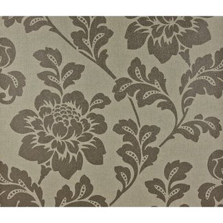 Dutch Wallcoverings Vlakvinyl bloem beige - 15000