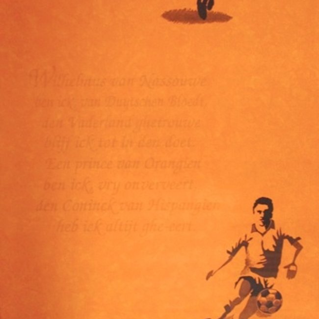 Dutch Wallcoverings Oranje behang Wilhelmus - papierbehang - 10m x 53cm - 202069