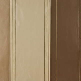 Dutch Wallcoverings Behang streep bruin/creme/beige - 4049-02