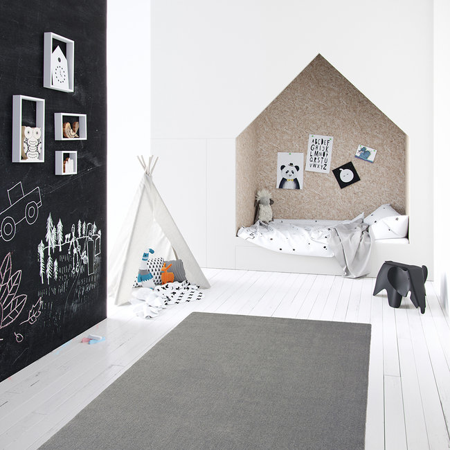 Vloerkleed New York middengrijs - in diverse afmetingen