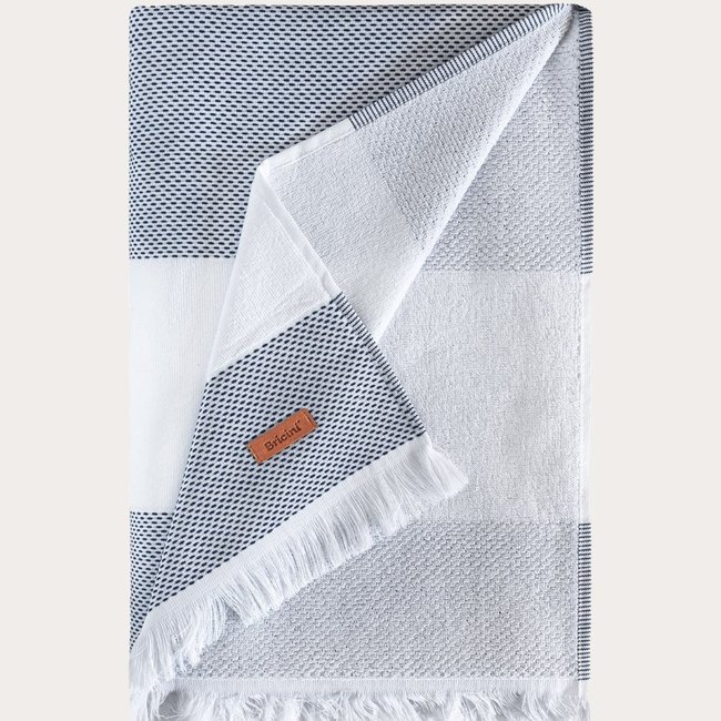 Sorema Corsica beach towel 90x180 cm White/navy