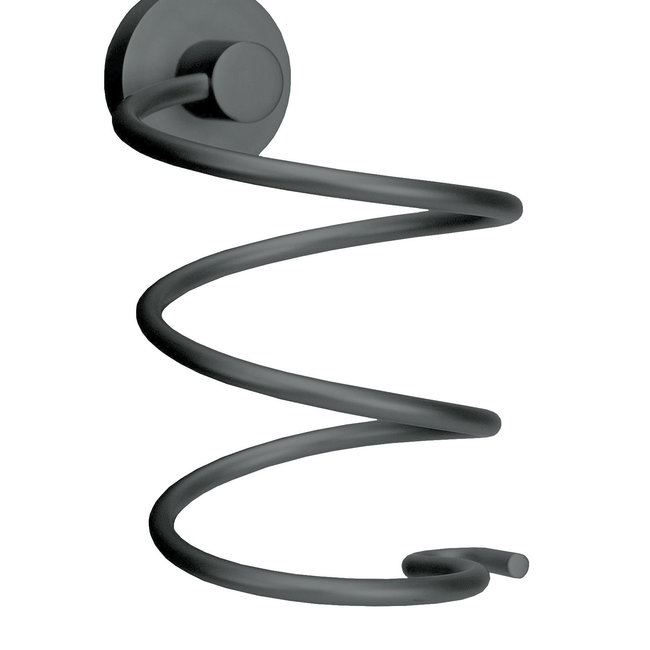 Kleine Wolke Föhn houder Apollo Nero zwart