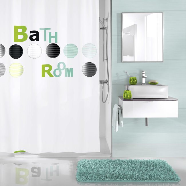 Kleine Wolke Douchegordijn Bathroom munt 180x200cm