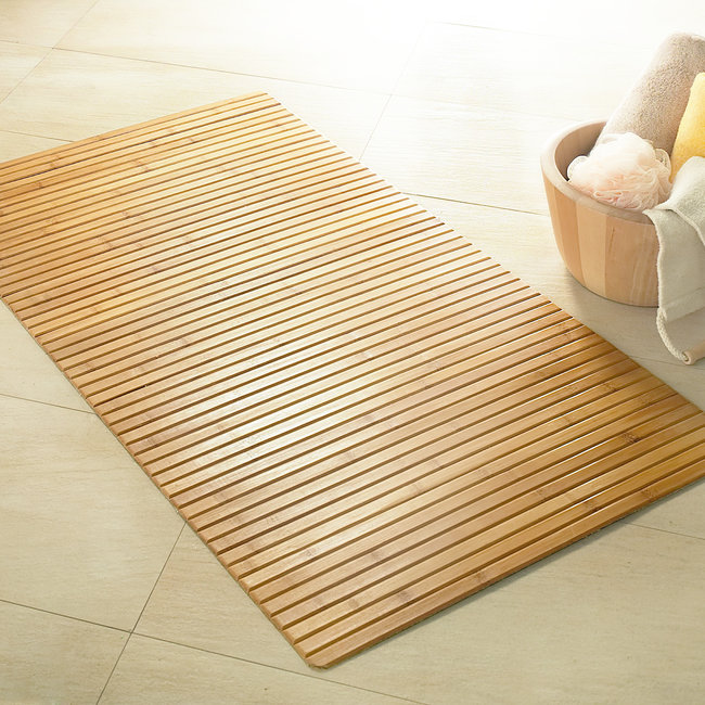 Kleine Wolke Houten mat Bambus Natuur