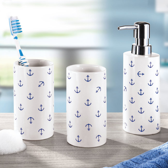 Kleine Wolke Tandenborstelbeker Anchor d.blauw