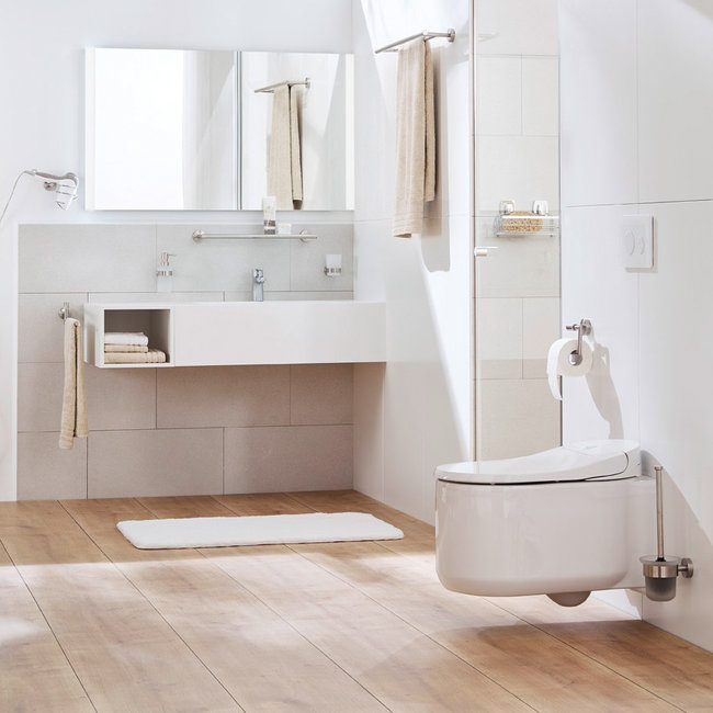 Kleine Wolke Toiletborstel v. muur Allegra Milky