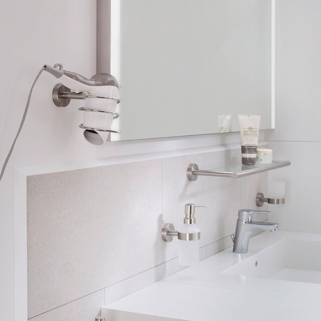 Kleine Wolke Föhn houder Allegra chroom