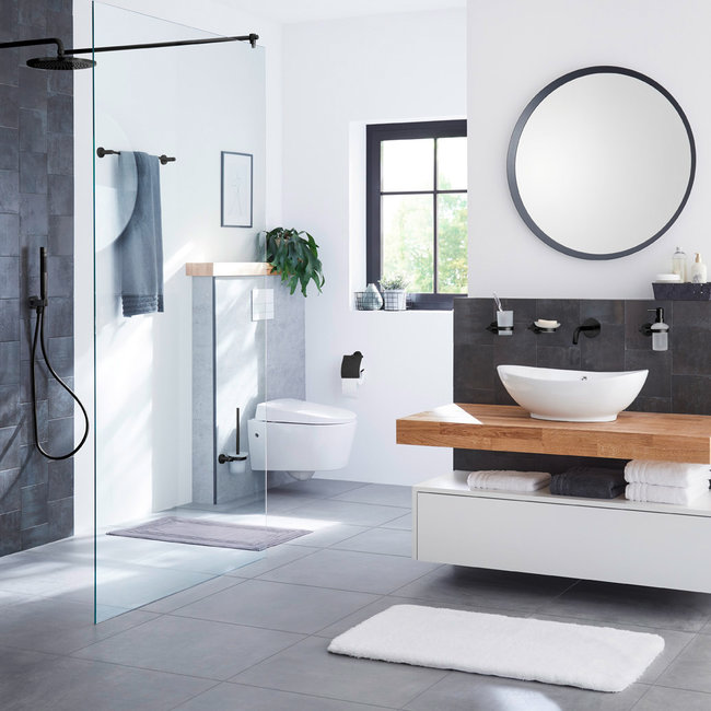 Kleine Wolke Föhn houder Apollo Nero zwart