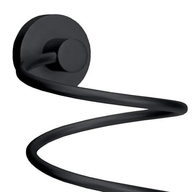 Kleine Wolke Föhn houder Apollo Nero zwart