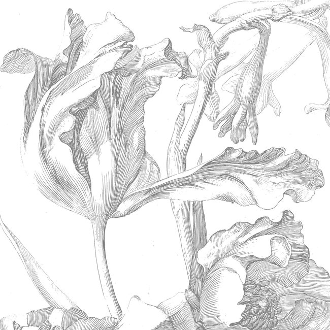 KEK panel Engraved Flowers - 142,5x180cm - PA-015