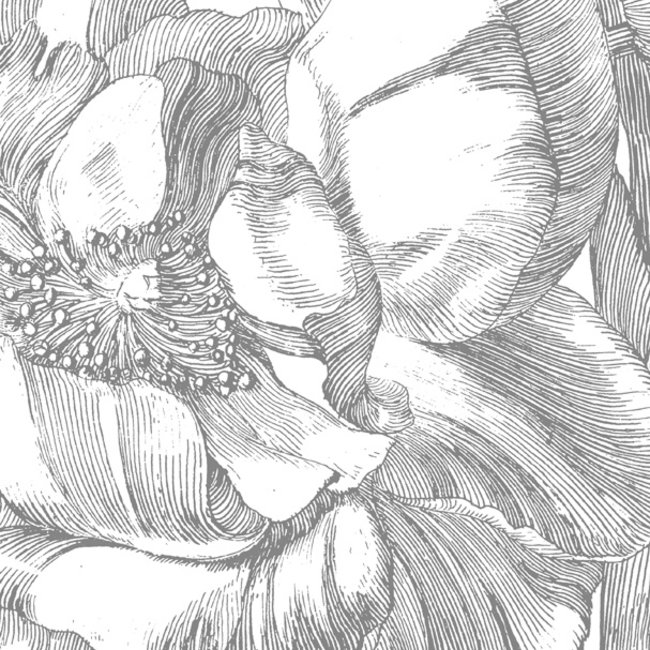 KEK panel XL Engraved Flowers - 190x220cm - BP-015