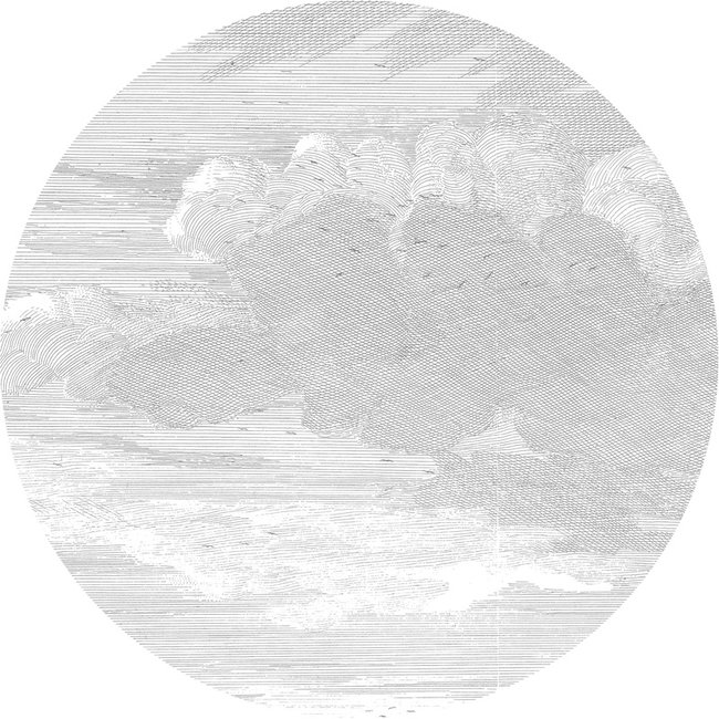KEK circle Engraved Clouds - 190cm - CK-057