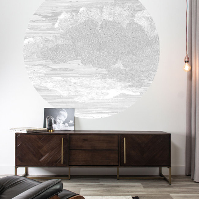 KEK circle Engraved Clouds - 190cm - CK-057