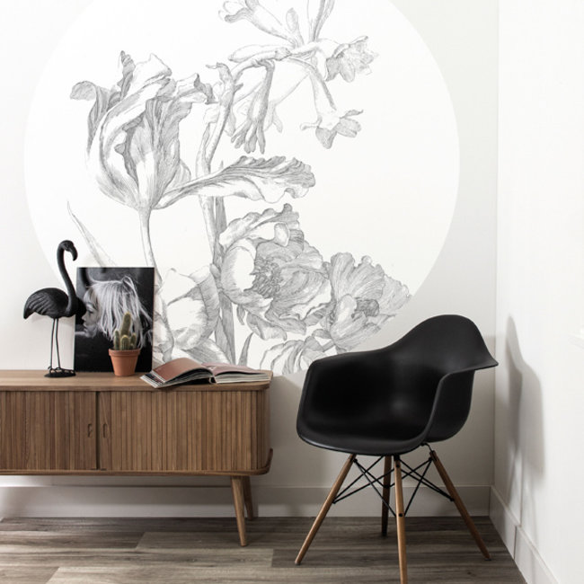 KEK circle Engraved Flowers - 190cm - CK-059