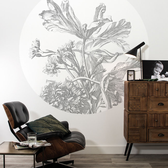 KEK circle Engraved Flowers - 190cm - CK-060