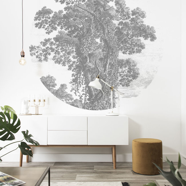 KEK circle Engraved Tree - 190cm - CK-013