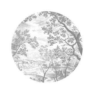 KEK circle small Engraved Landscapes