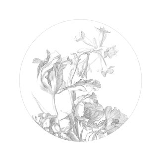 KEK circle small Engraved Flowers